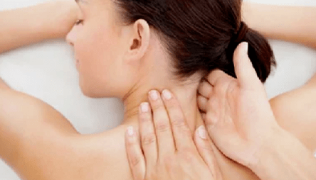 Treatment of cervical osteochondry with massage